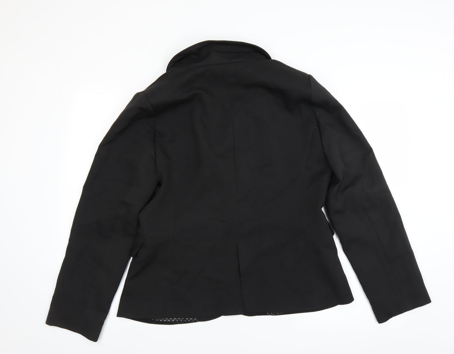 Womens UK Size L Preworn Regular Black Suit Jacket