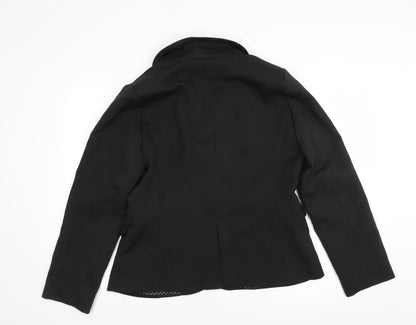 Womens UK Size L Preworn Regular Black Suit Jacket