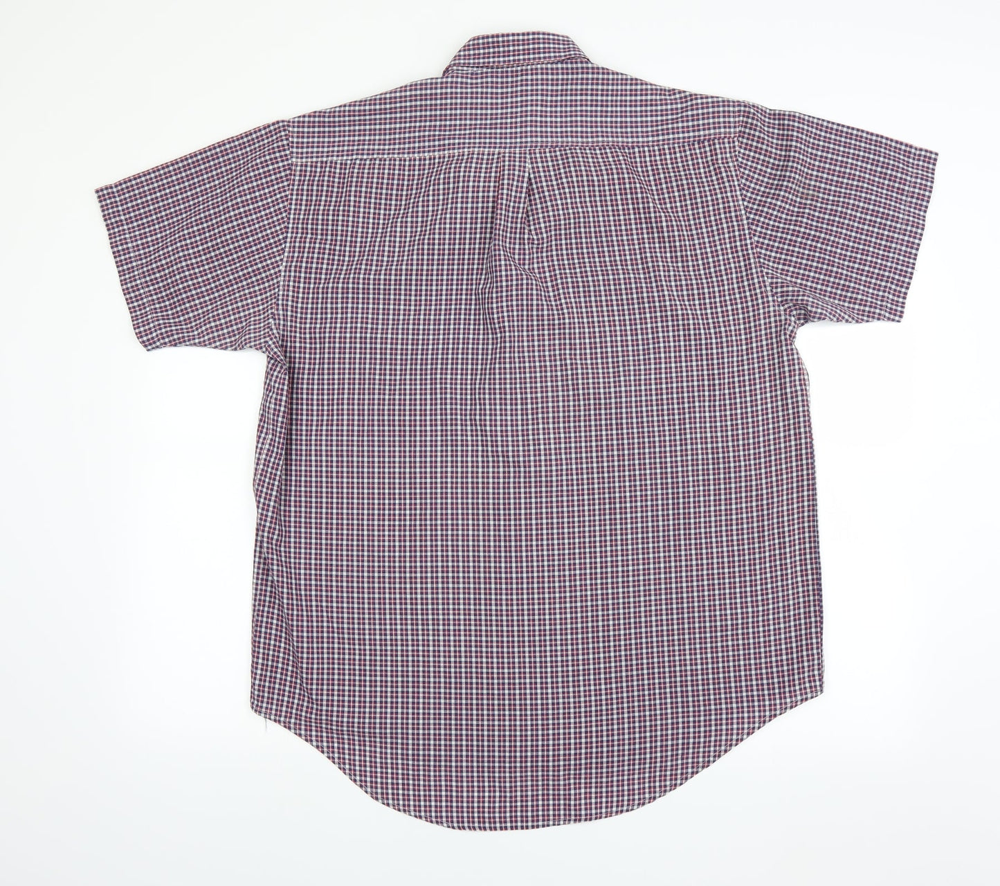Mens UK Size L Giorgio Red  Button-Up Short Sleeve Casual Shirt