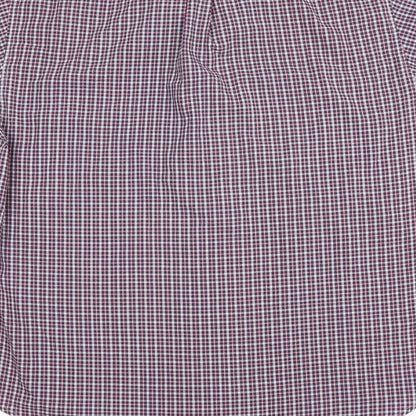 Mens UK Size L Giorgio Red  Button-Up Short Sleeve Casual Shirt
