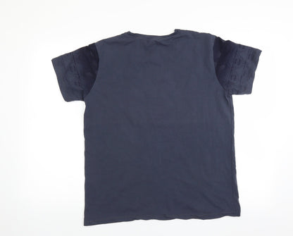 wirrus Mens Blue    T-Shirt Size L