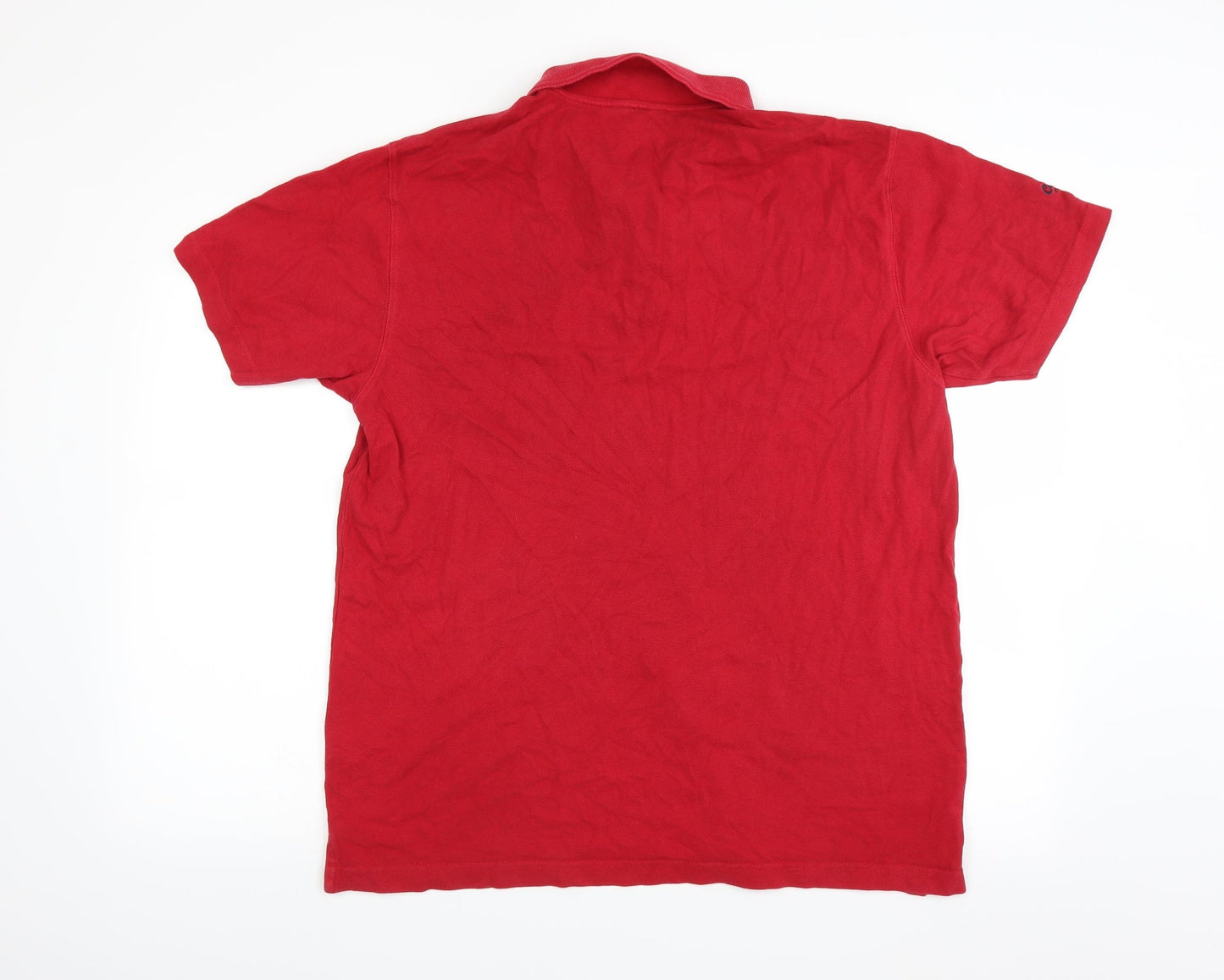 Cotton Traders Mens Red    Polo Size L