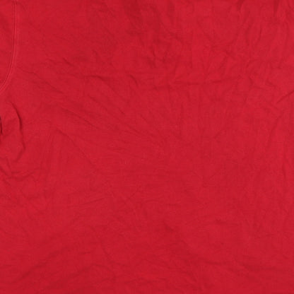 Cotton Traders Mens Red    Polo Size L