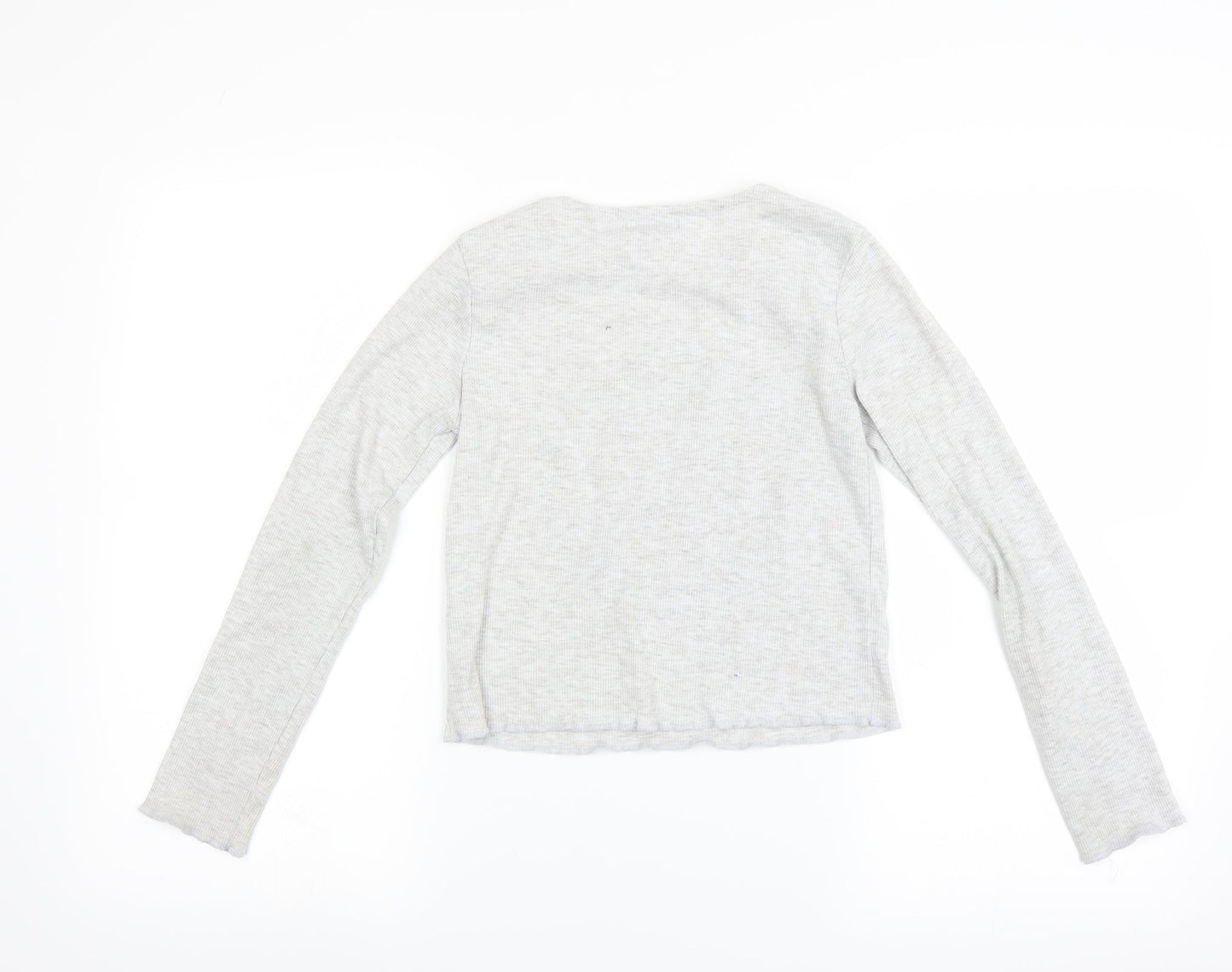 Primark Girls Grey   Basic T-Shirt Size 10-11 Years  - Fashion Icon