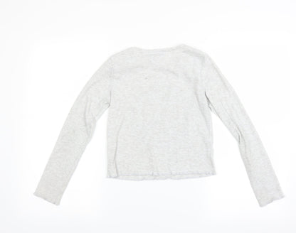 Primark Girls Grey   Basic T-Shirt Size 10-11 Years  - Fashion Icon