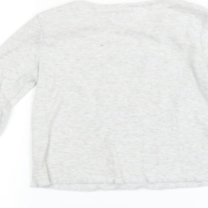 Primark Girls Grey   Basic T-Shirt Size 10-11 Years  - Fashion Icon