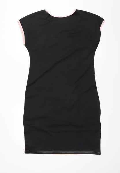 Preworn Womens Black   T-Shirt Dress
