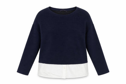 Violeta Womens Blue   Pullover Jumper Size L
