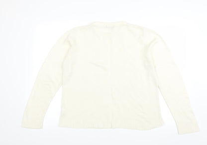 BM Womens Ivory   Pullover Jumper Size M