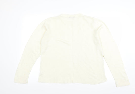 BM Womens Ivory   Pullover Jumper Size M