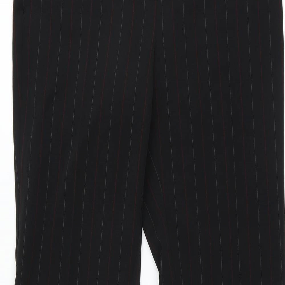 Liquid Womens Black Striped  Trousers  Size 34 in L29 in - Bootcut