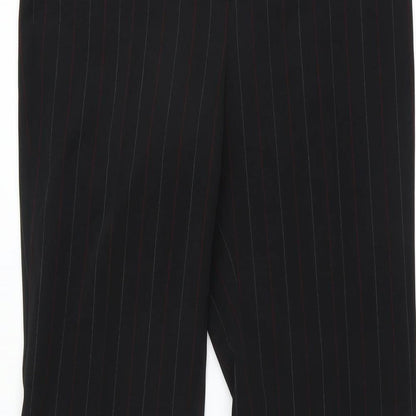 Liquid Womens Black Striped  Trousers  Size 34 in L29 in - Bootcut