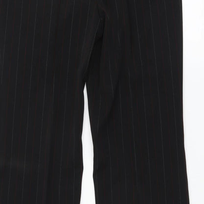 Liquid Womens Black Striped  Trousers  Size 34 in L29 in - Bootcut