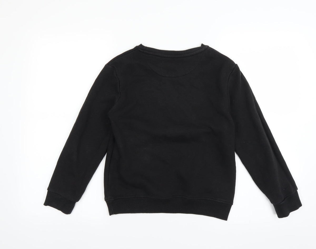 Primark Boys Black   Pullover Sweatshirt Size 10-11 Years  - harlem