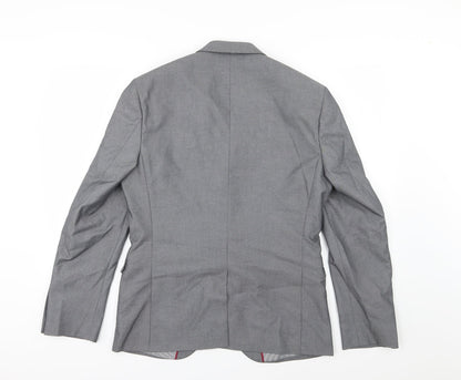 George Mens Grey  Rayon Jacket Suit Jacket Size 38