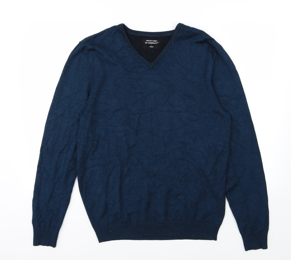 Armand Thiery Mens Blue  Knit Pullover Jumper Size L