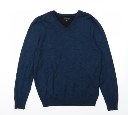 Armand Thiery Mens Blue  Knit Pullover Jumper Size L