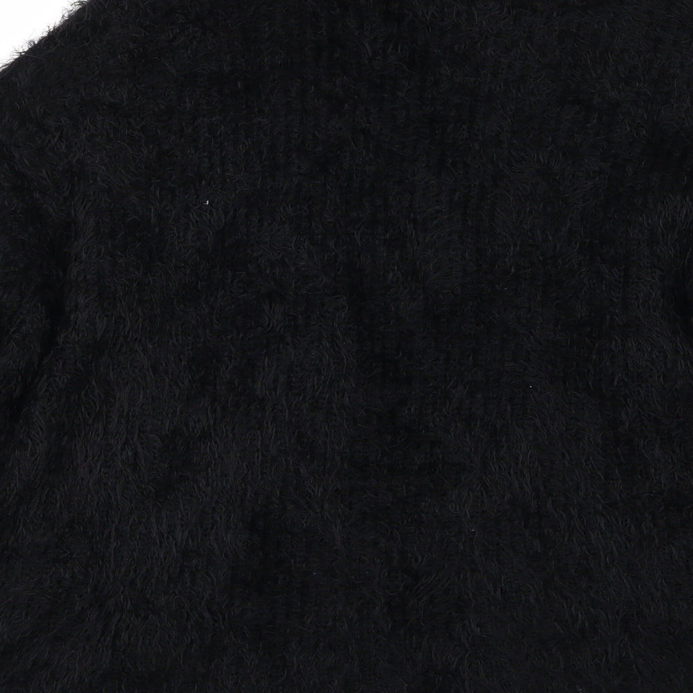 H&M Womens Black  Knit Cardigan Jumper Size XS