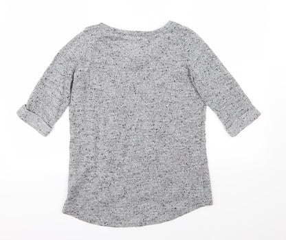 New Look Womens Grey  Knit Pullover Jumper Size 12