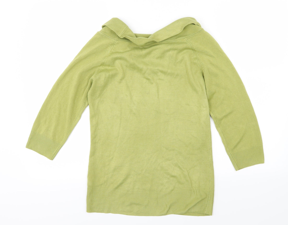 Marks & Spencer Womens Green  Knit Pullover Jumper Size 10