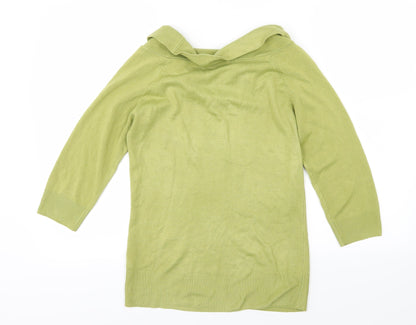 Marks & Spencer Womens Green  Knit Pullover Jumper Size 10