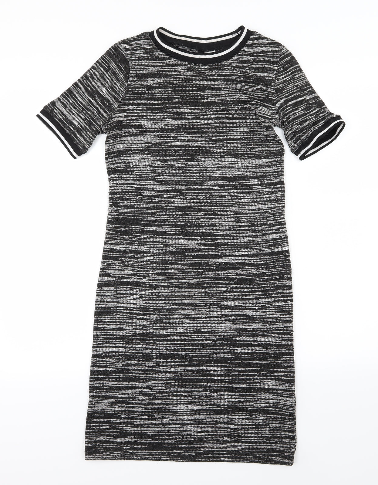 H&M Womens Grey  Knit T-Shirt Dress  Size 12
