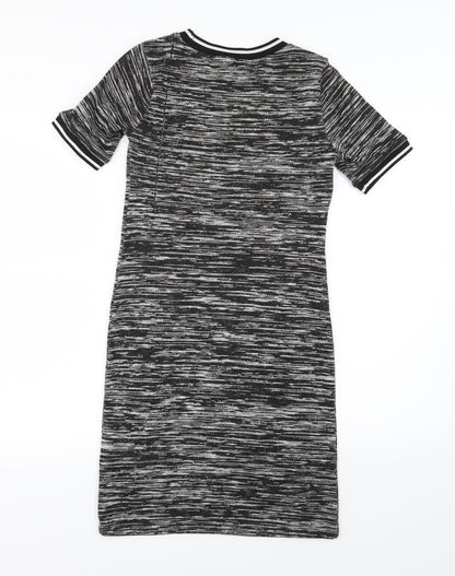 H&M Womens Grey  Knit T-Shirt Dress  Size 12