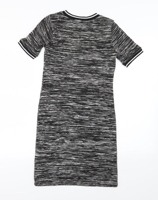 H&M Womens Grey  Knit T-Shirt Dress  Size 12