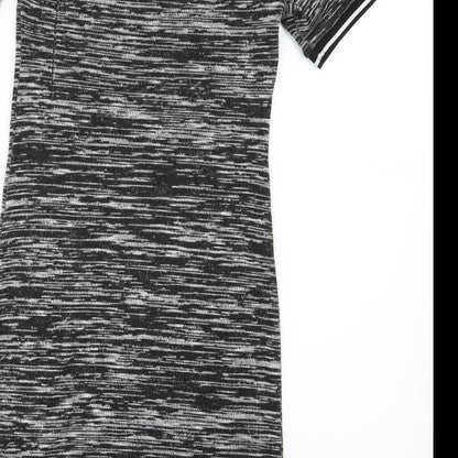 H&M Womens Grey  Knit T-Shirt Dress  Size 12