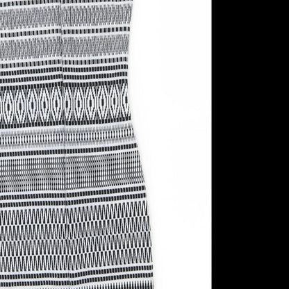 Glamorous Womens White Striped  Pencil Dress  Size 8