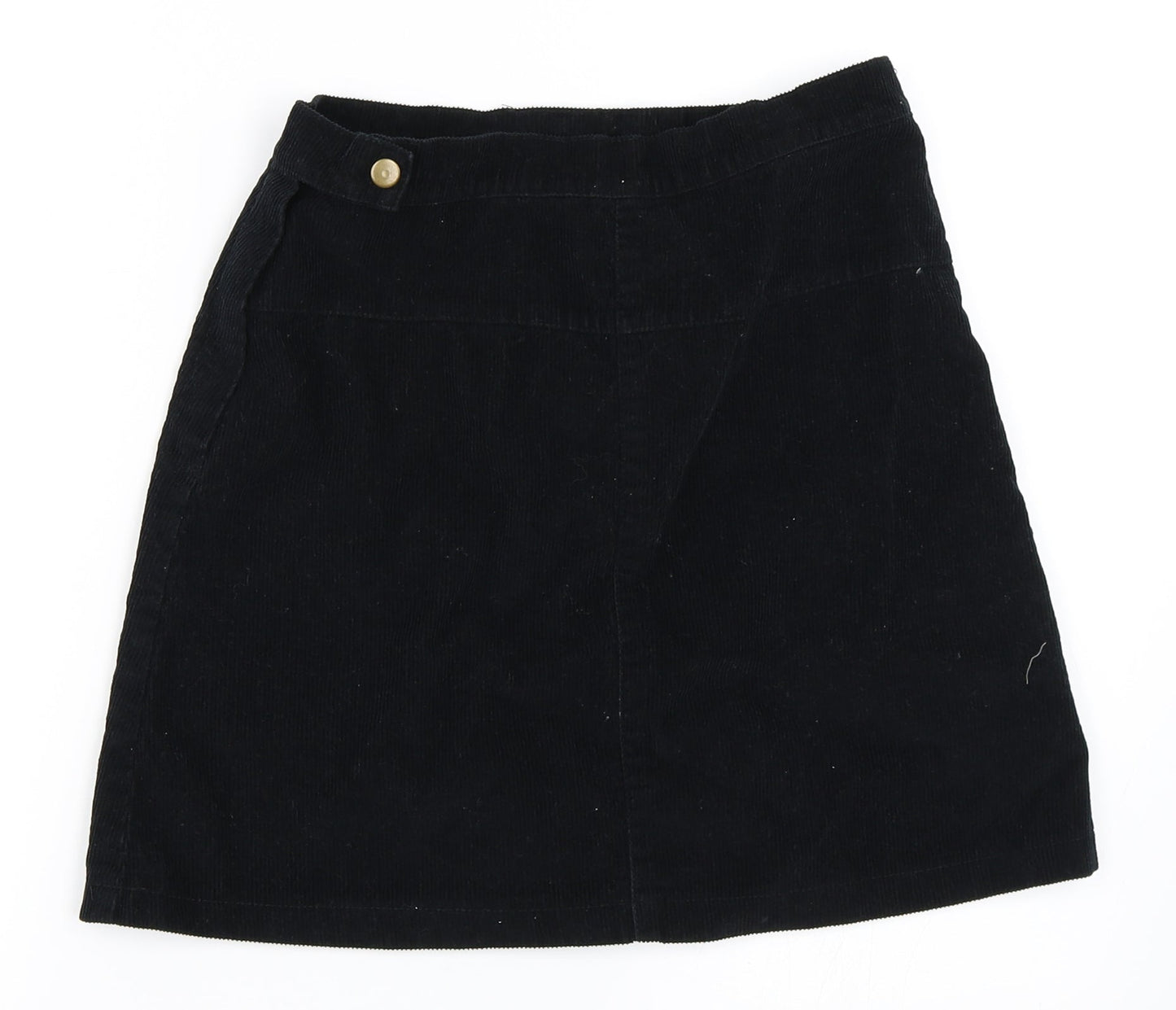 Amanzoo Apparel Womens Black  Corduroy Mini Skirt Size L