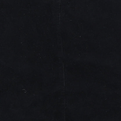 Amanzoo Apparel Womens Black  Corduroy Mini Skirt Size L