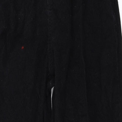 Primark Womens Black  Corduroy Trousers  Size 10 L27 in
