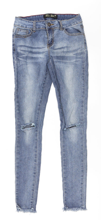 Roma Studio Womens Blue  Denim Skinny Jeans Size S L28 in