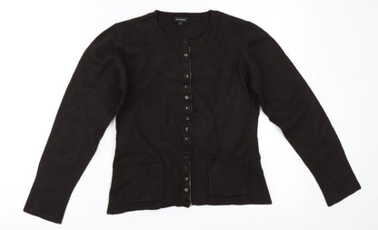 Linea Womens Brown   Cape Jumper Size L