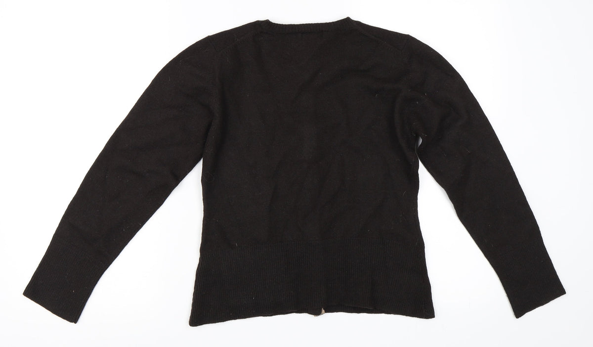 Linea Womens Brown   Cape Jumper Size L