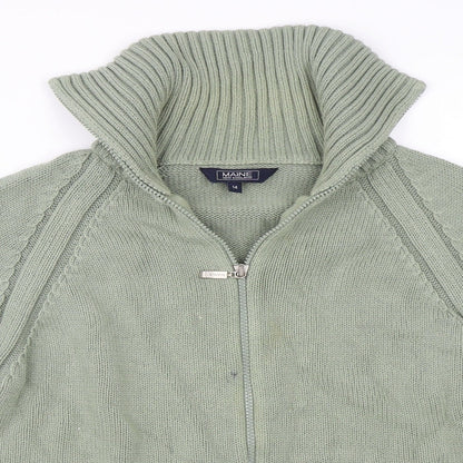 Maine New England Womens Green   Full Zip Jumper Size 14