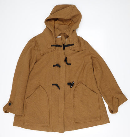 Preworn Womens Beige   Overcoat Coat Size M