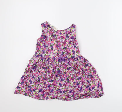 H & M Girls Multicoloured Floral  A-Line  Size 2-3 Years