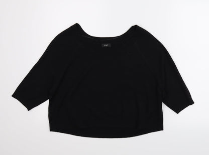 F&F Womens Black   Pullover Jumper Size 8
