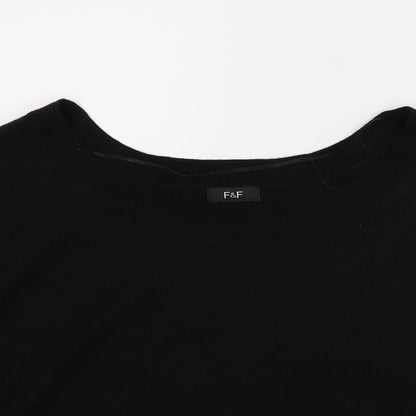 F&F Womens Black   Pullover Jumper Size 8