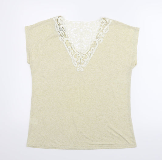 Papaya Womens Beige   Basic Blouse Size 12