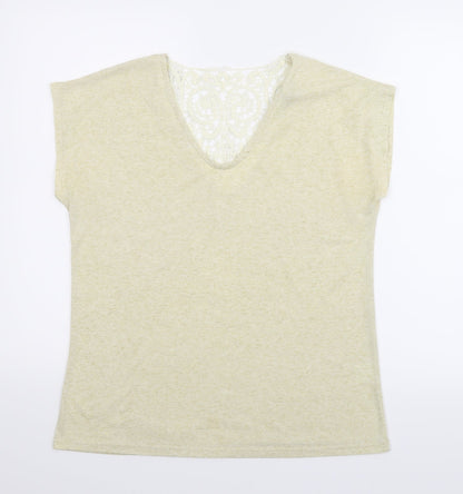 Papaya Womens Beige   Basic Blouse Size 12