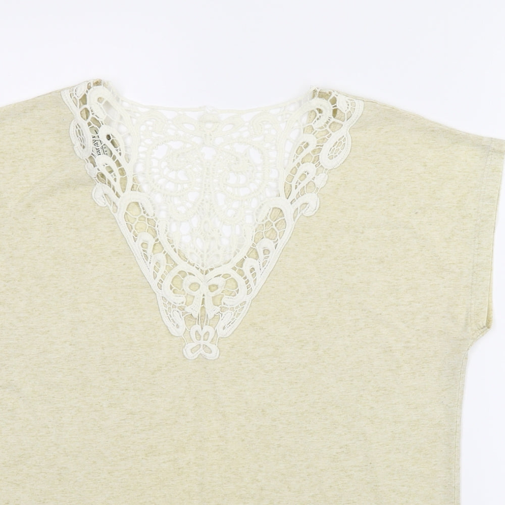 Papaya Womens Beige   Basic Blouse Size 12