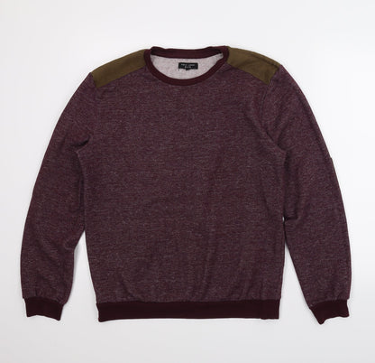 New Look Mens Purple   Pullover Jumper Size M