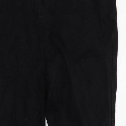 Indigo Womens Black Floral  Skinny Jeans Size 14 L25 in