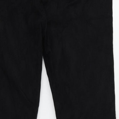 Indigo Womens Black Floral  Skinny Jeans Size 14 L25 in