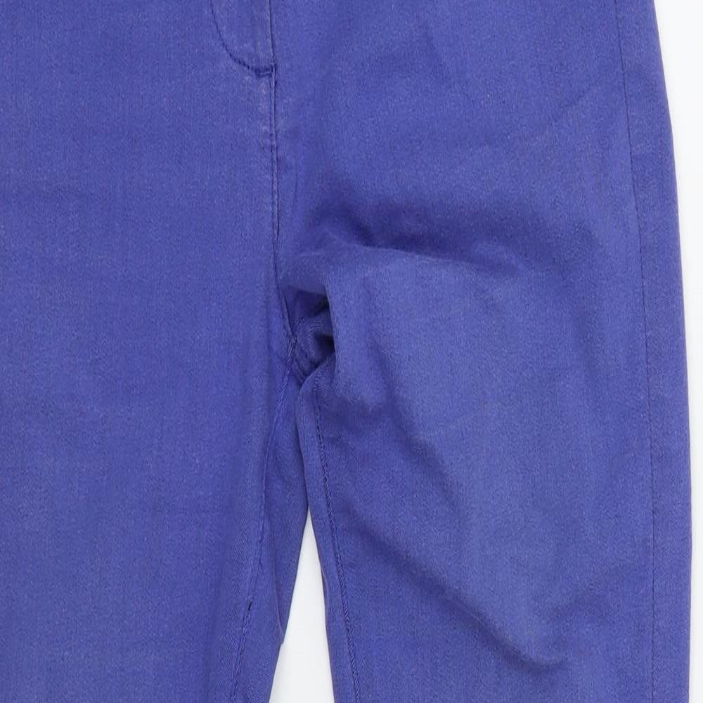 M&S Womens Blue Houndstooth  Jegging Jeans Size 10 L26 in
