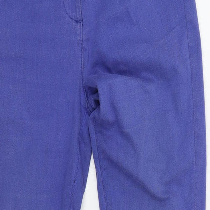 M&S Womens Blue Houndstooth  Jegging Jeans Size 10 L26 in