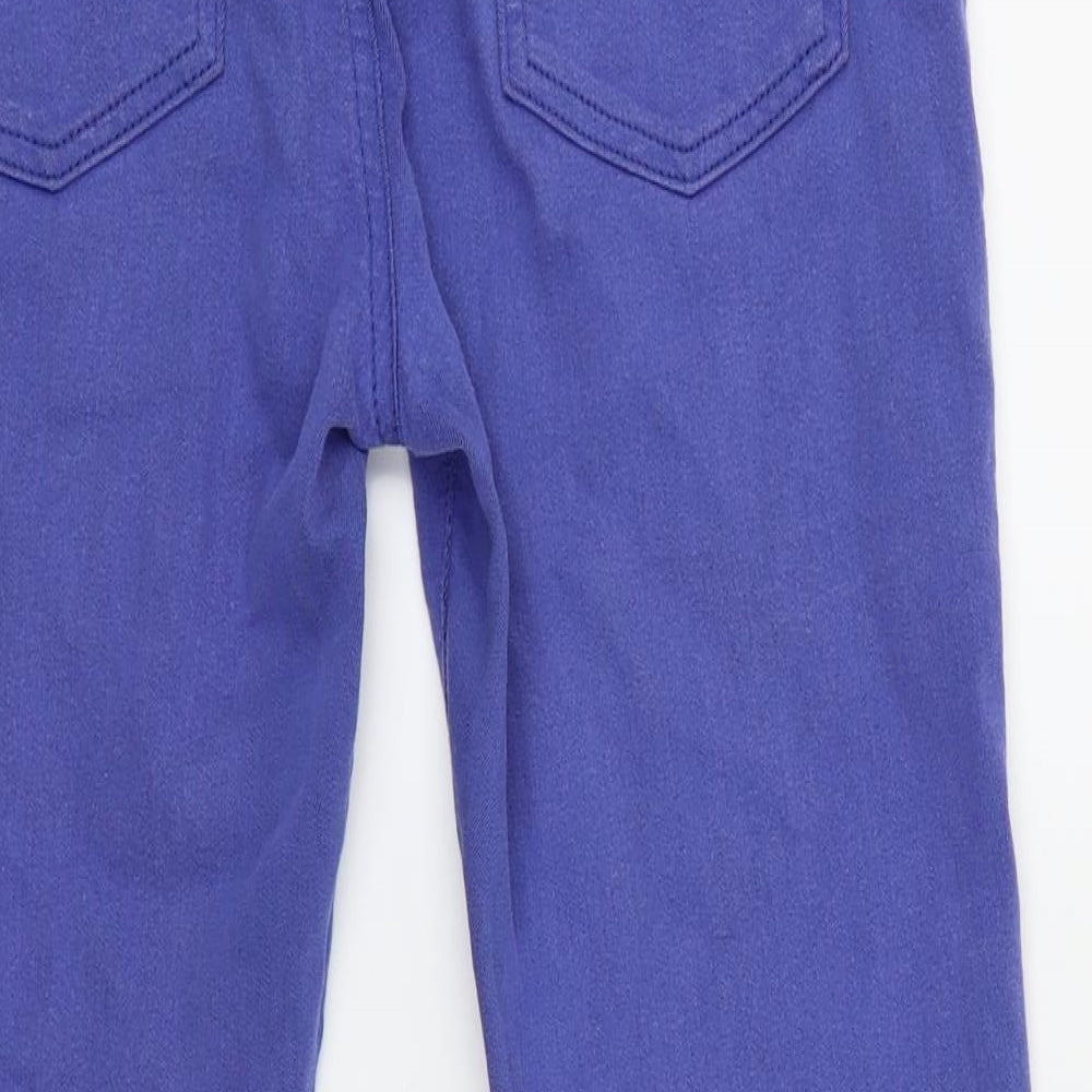 M&S Womens Blue Houndstooth  Jegging Jeans Size 10 L26 in